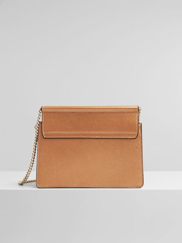 Mini Bolsos Mujer Chloé Faye Doradas Cuero HUFG12576